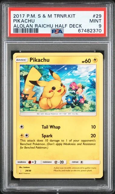 2017 Pokemon Sun & Moon Trainer Kit Alolan Raichu Half Deck Pikachu #29 card image