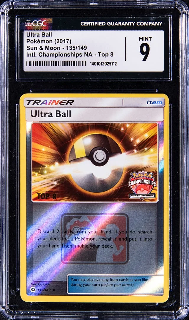 2017 Pokemon Sun/Moon International Championships Top 8 Ultra Ball #135 card image