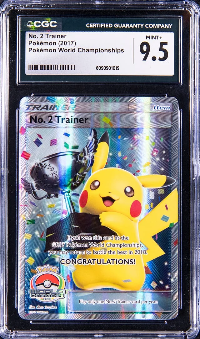 2017 Pokemon World Championships No. Trainer Pikachu Trophy #2 card image