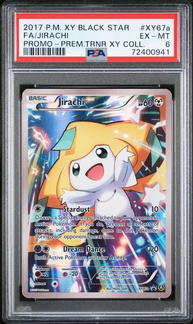 2017 Pokemon XY Black Star Promo Premium Trainer XY Collection Full Art Alternative Art Rare Holofoil Jirachi #XY67A card image