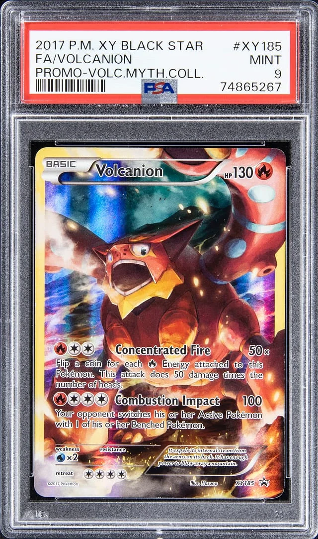 2017 Pokemon XY Black Star Promo Volcanion Mythical Collection Full Art Volcanion #XY185 card image