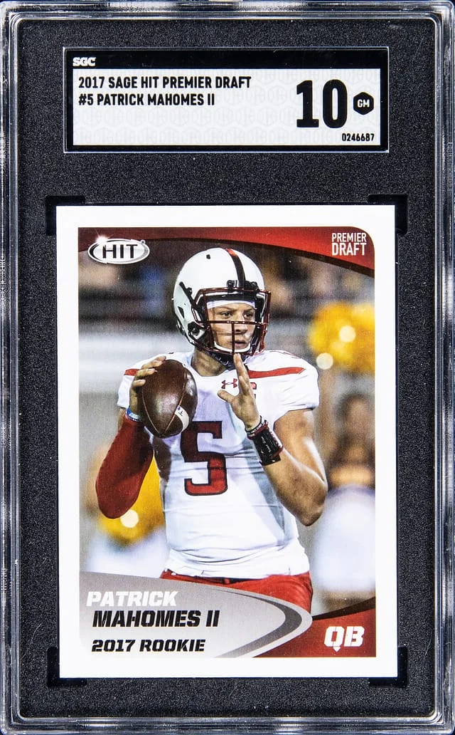 2017 SAGE Hit Premier Draft Patrick Mahomes II #5 card image