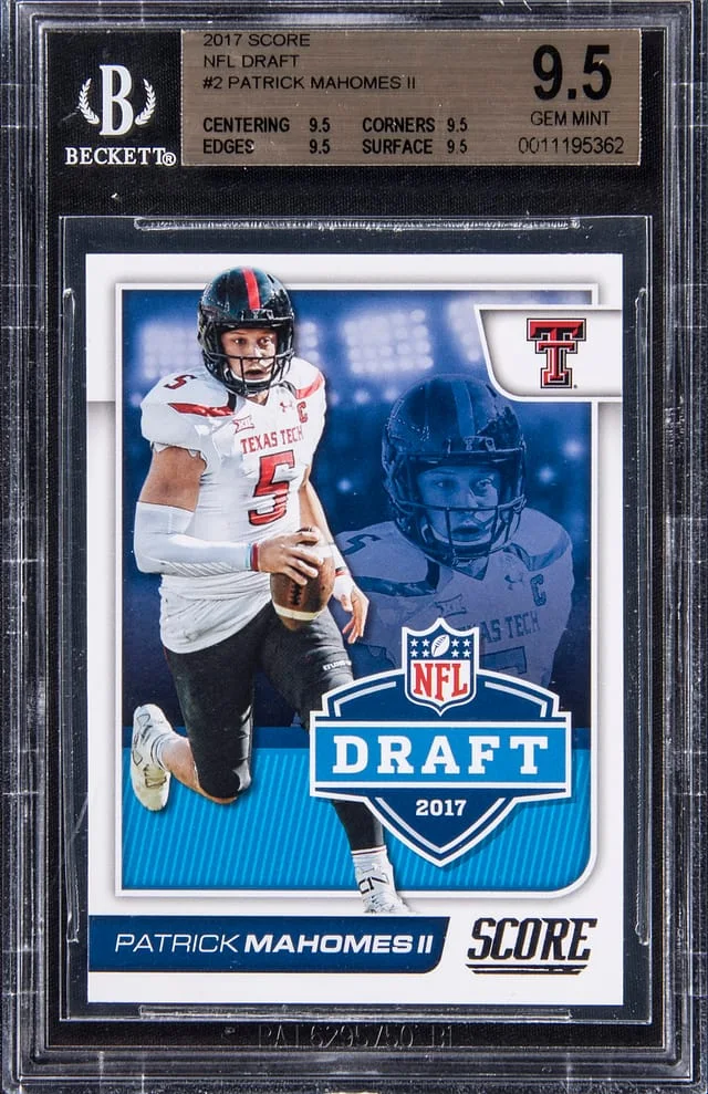 2017 Score Patrick Mahomes II NFL Draft #2 card image