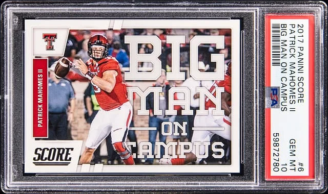 2017 Score Patrick Mahomes II Big Man On Campus #6 card image