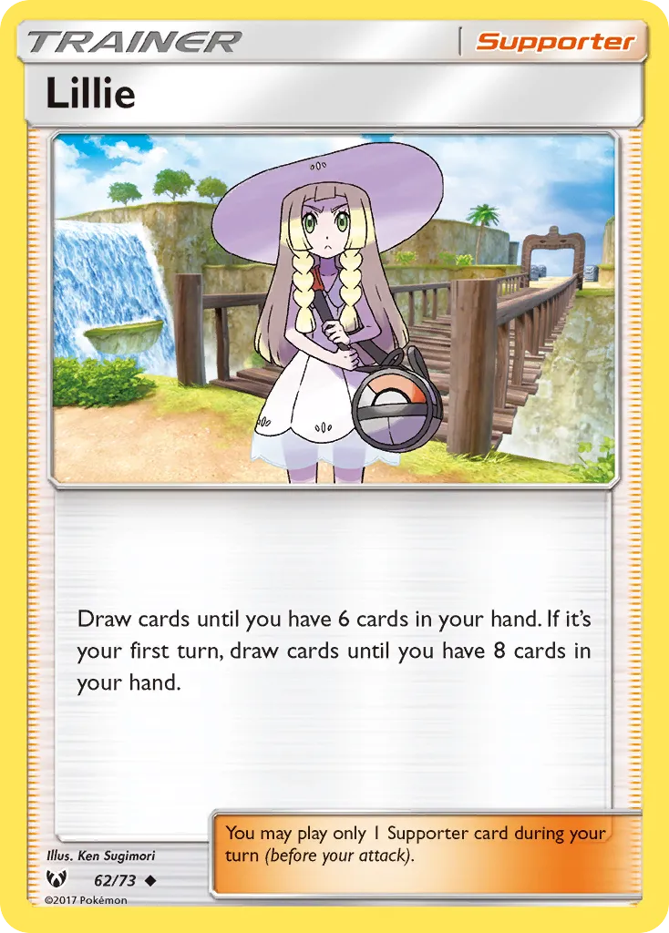 2017 Shining Legends Lillie Uncommon #62/73 Uncommon card image
