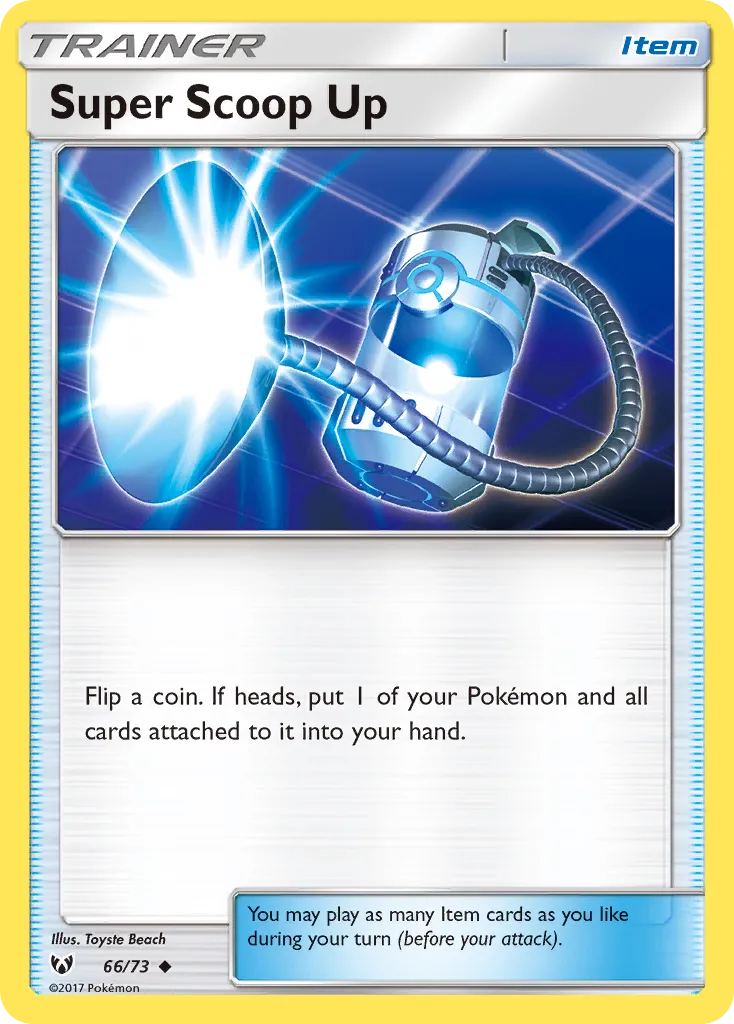 2017 Shining Legends Super Scoop Up #66/73 Uncommon card image