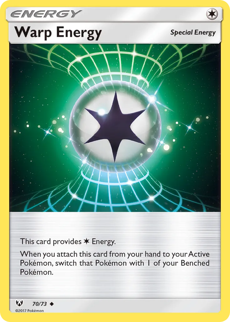 2017 Shining Legends Warp Energy #70/73 Uncommon card image
