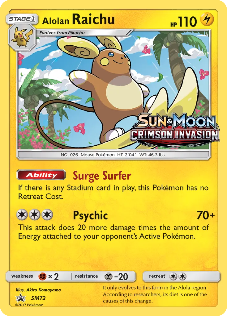 2017 SM Black Star Promos Alolan Raichu #SM65 card image