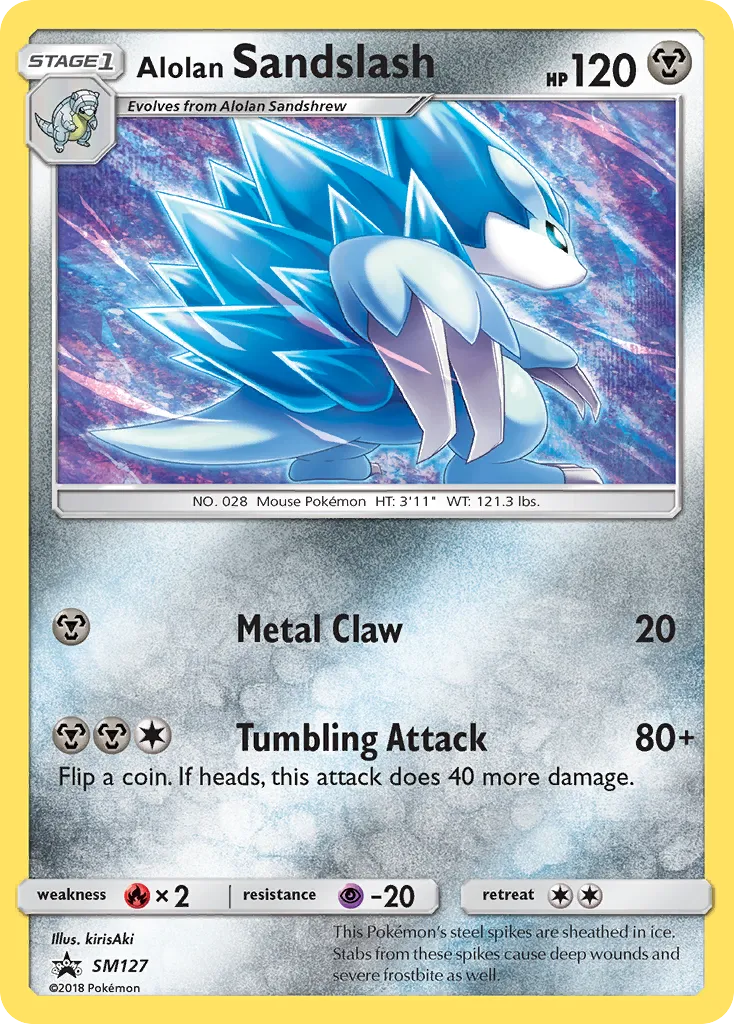 2017 SM Black Star Promos Alolan Sandslash #SM127 card image