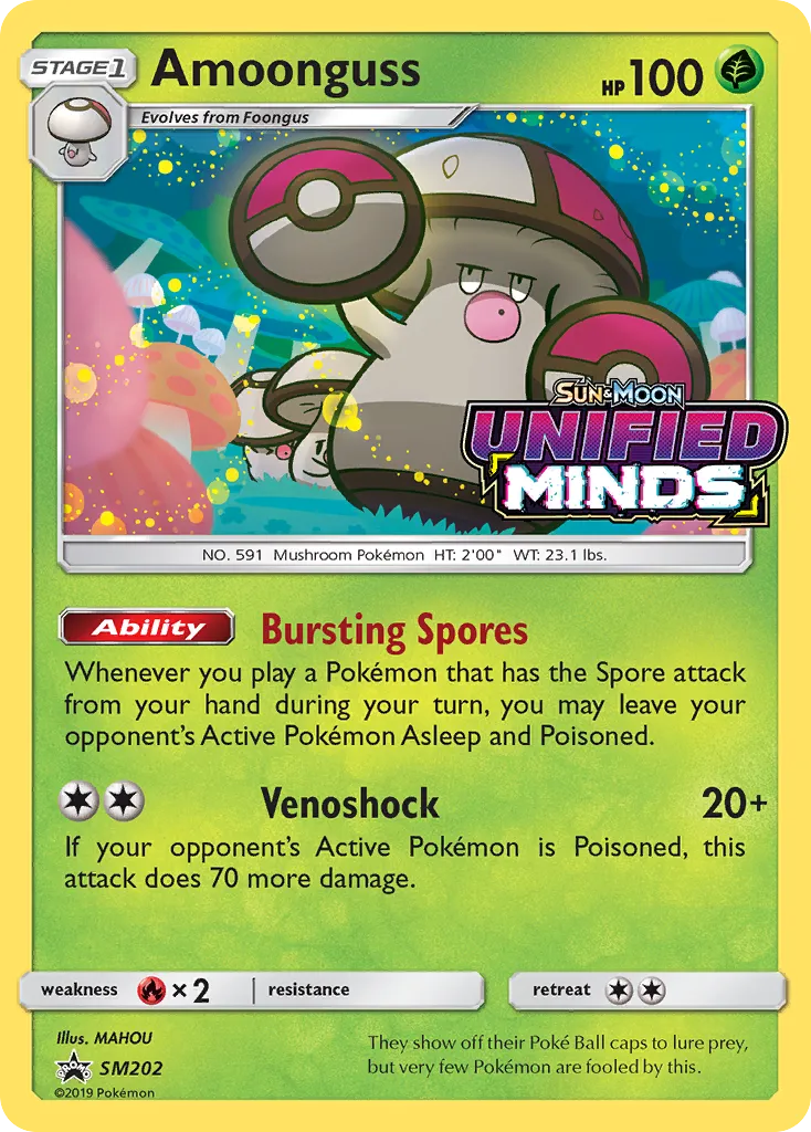 2017 SM Black Star Promos Amoonguss #SM202 card image