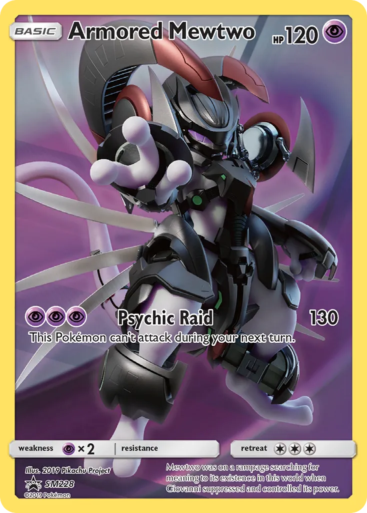 2017 SM Black Star Promos Armored Mewtwo #SM228 card image