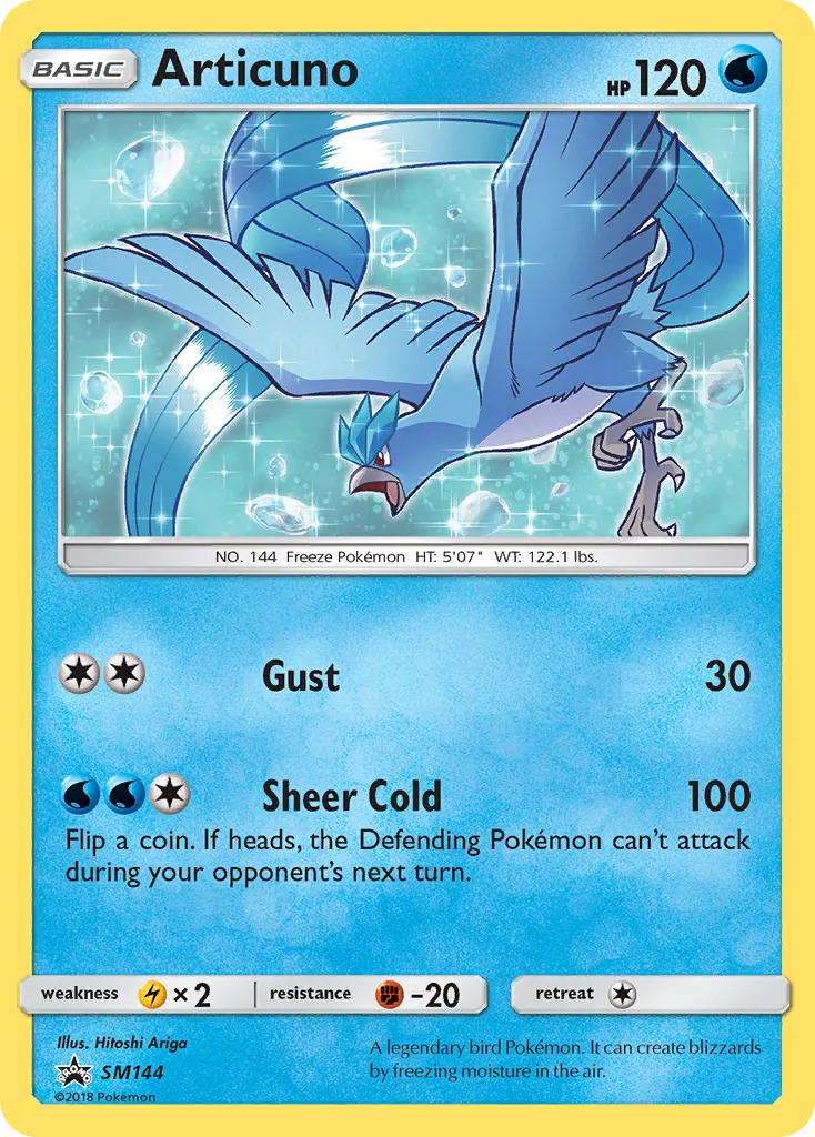 2017 SM Black Star Promos Articuno #SM144 card image