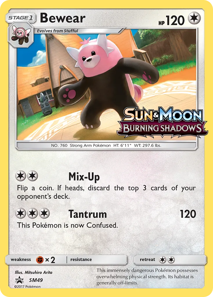 2017 SM Black Star Promos Bewear #SM49 card image