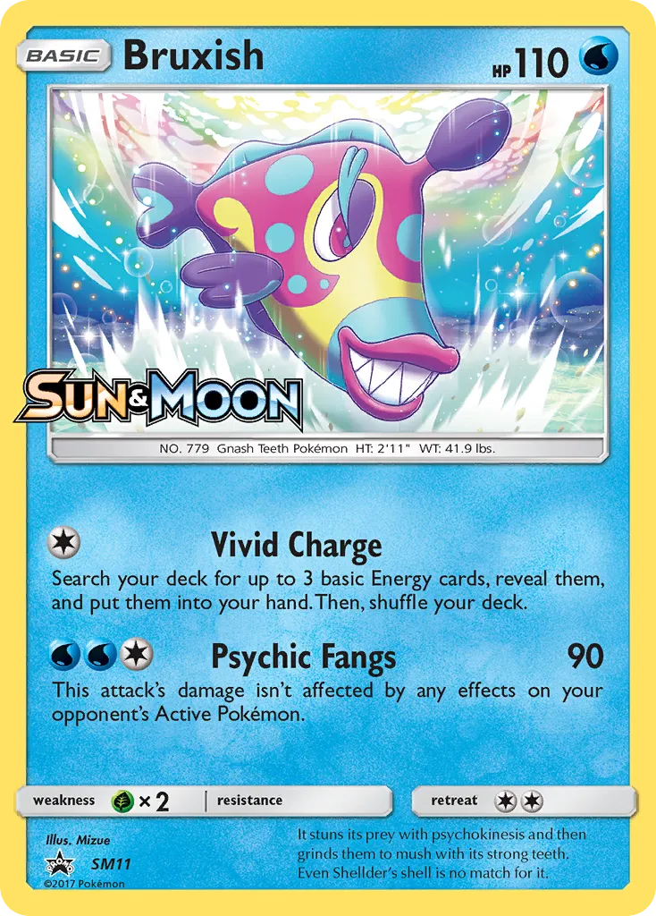 2017 SM Black Star Promos Bruxish #SM11 card image
