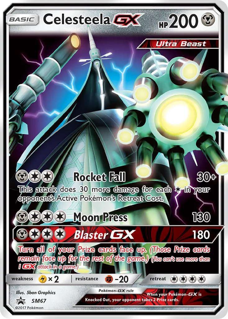 2017 SM Black Star Promos Celesteela-GX #SM67 card image