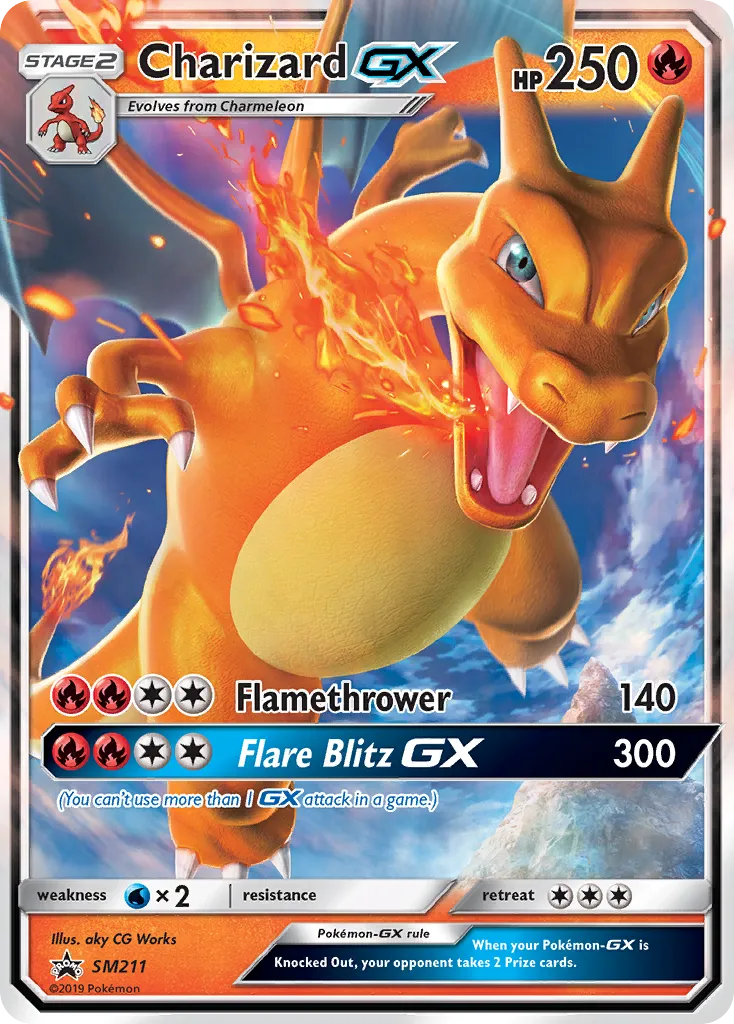 2017 SM Black Star Promos Charizard-GX #SM60 card image