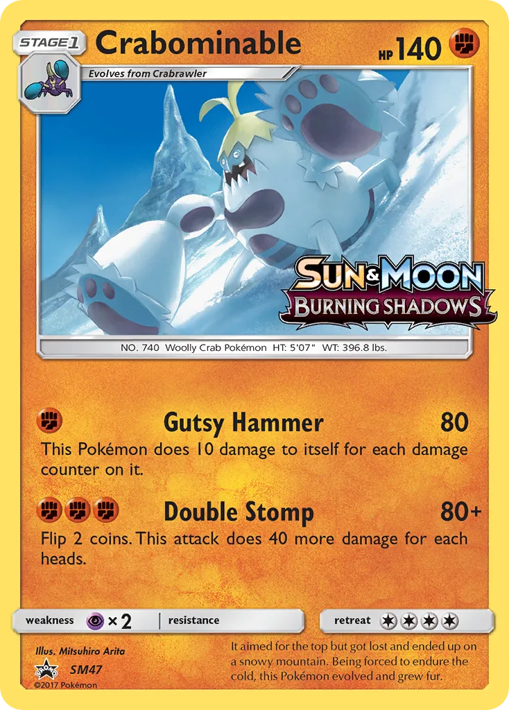 2017 SM Black Star Promos Crabominable #SM47 card image