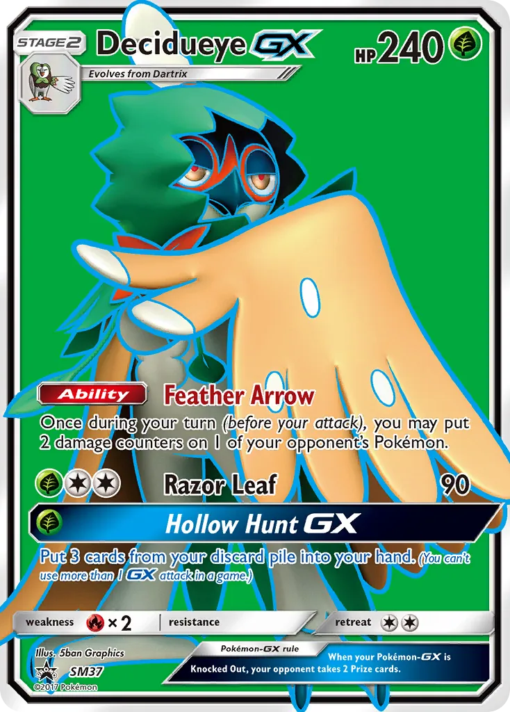 2017 SM Black Star Promos Decidueye-GX #SM37 card image