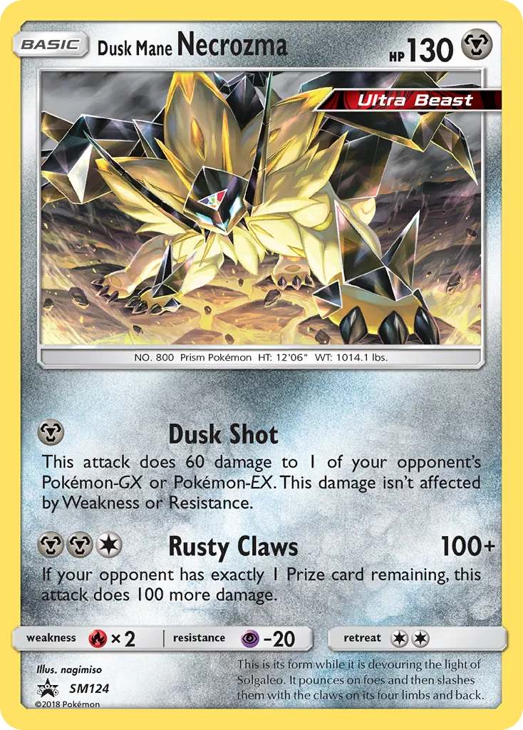 2017 SM Black Star Promos Dusk Mane Necrozma #SM107 card image
