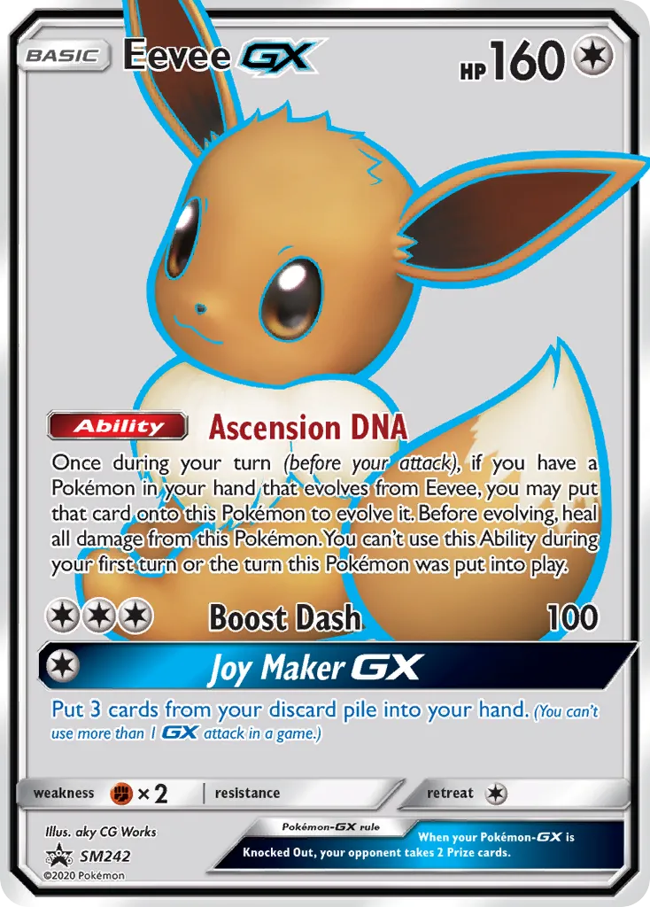 2017 SM Black Star Promos Eevee-GX #SM176 card image