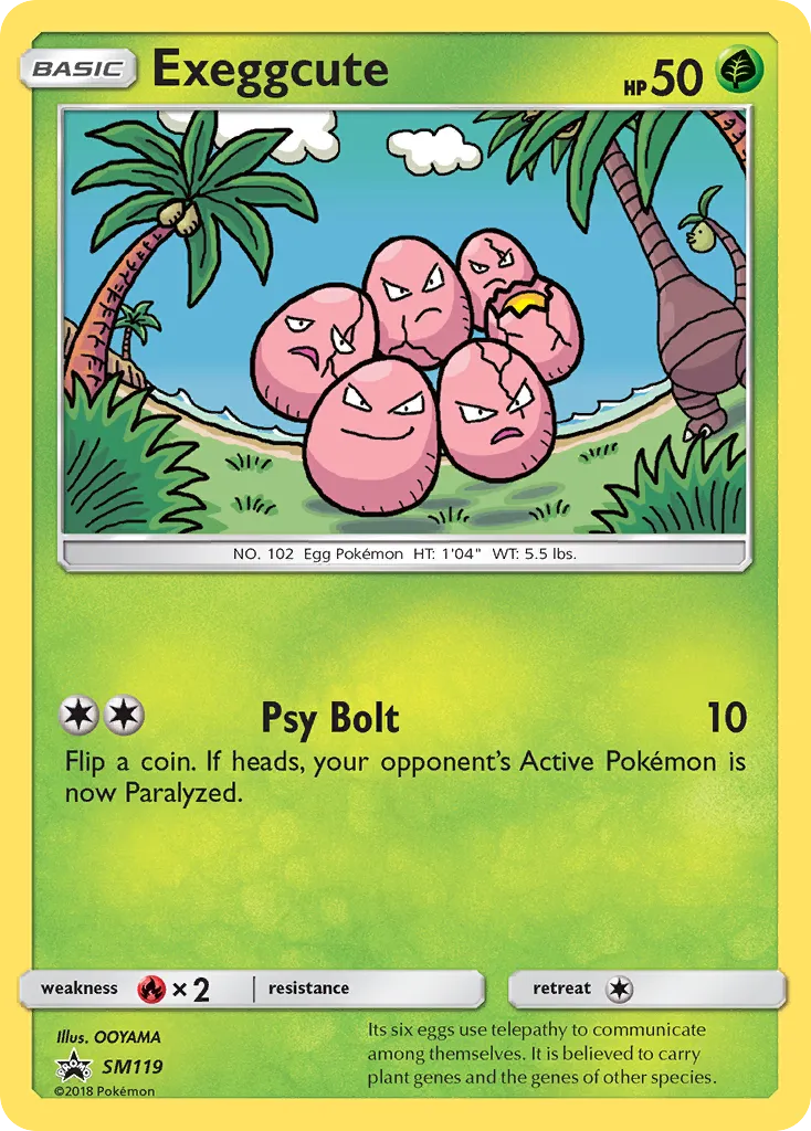 2017 SM Black Star Promos Exeggcute #SM119 card image