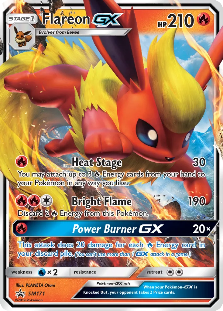 2017 SM Black Star Promos Flareon-GX #SM171 card image