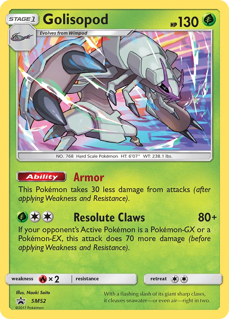 2017 SM Black Star Promos Golisopod #SM52 card image