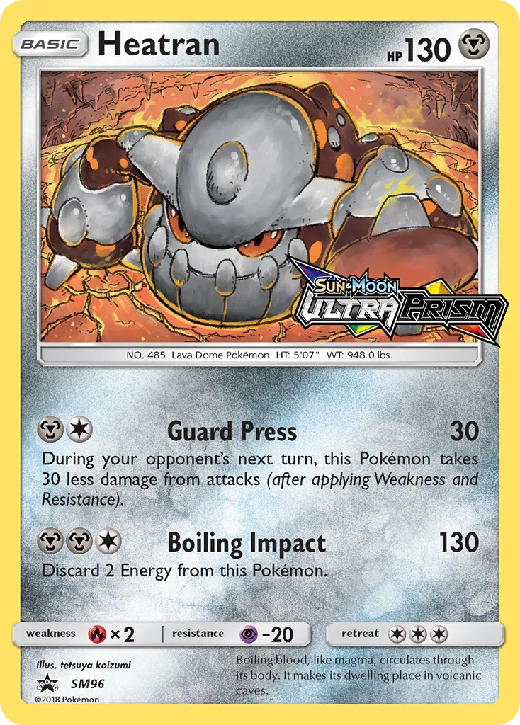 2017 SM Black Star Promos Heatran #SM96 card image