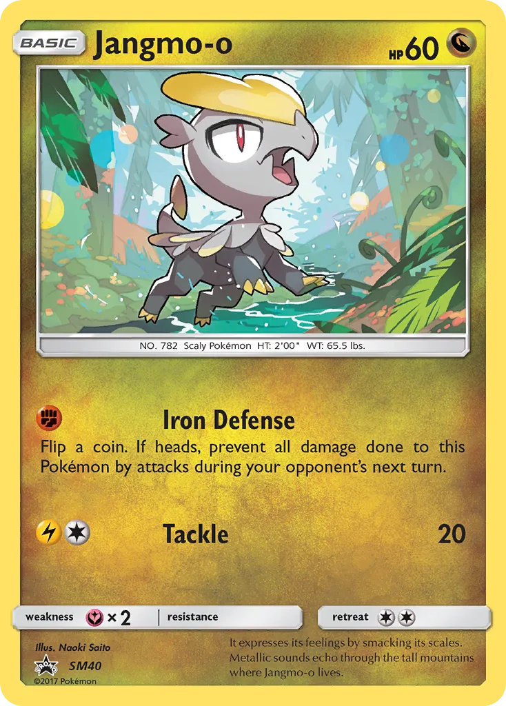 2017 SM Black Star Promos Jangmo-o #SM40 card image