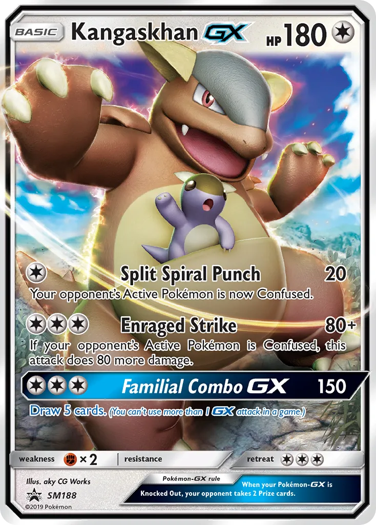 2017 SM Black Star Promos Kangaskhan-GX #SM188 card image