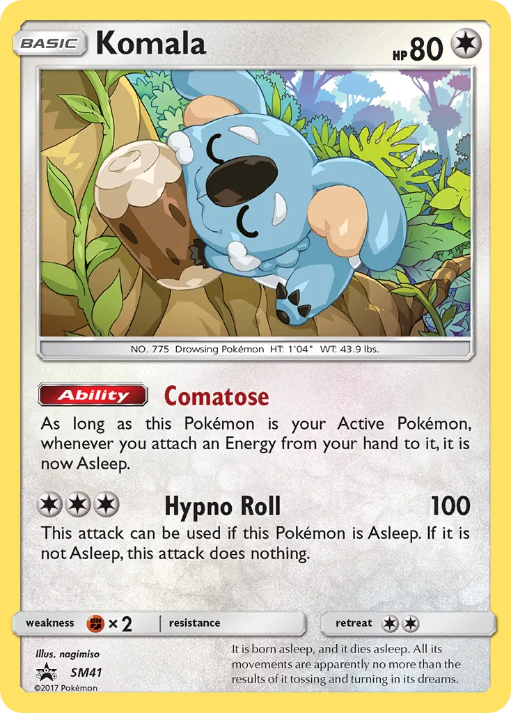 2017 SM Black Star Promos Komala #SM41 card image
