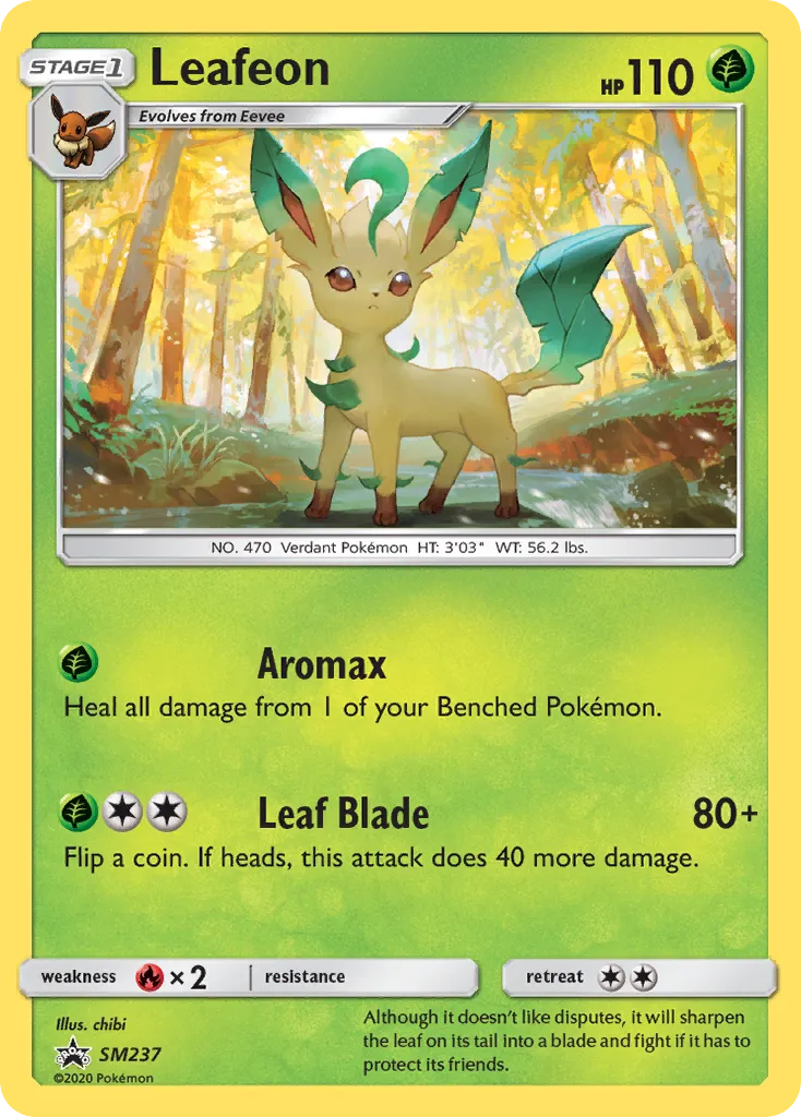 2017 SM Black Star Promos Leafeon #SM237 card image