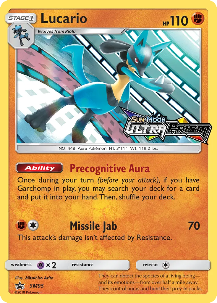 2017 SM Black Star Promos Lucario #SM54 card image