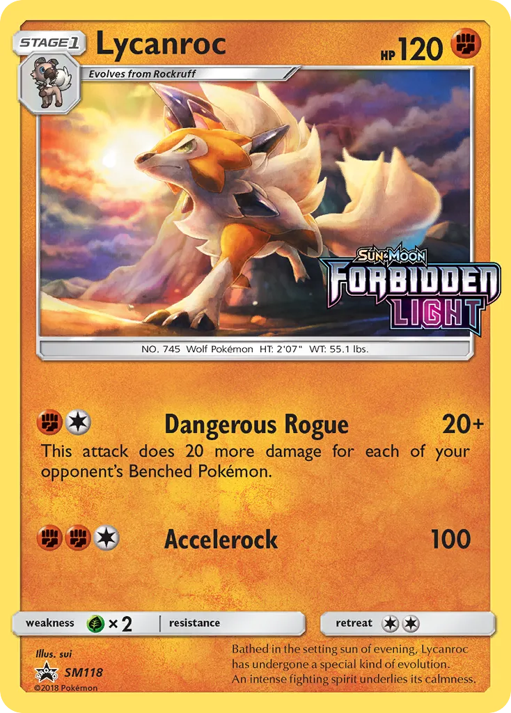 2017 SM Black Star Promos Lycanroc #SM118 card image