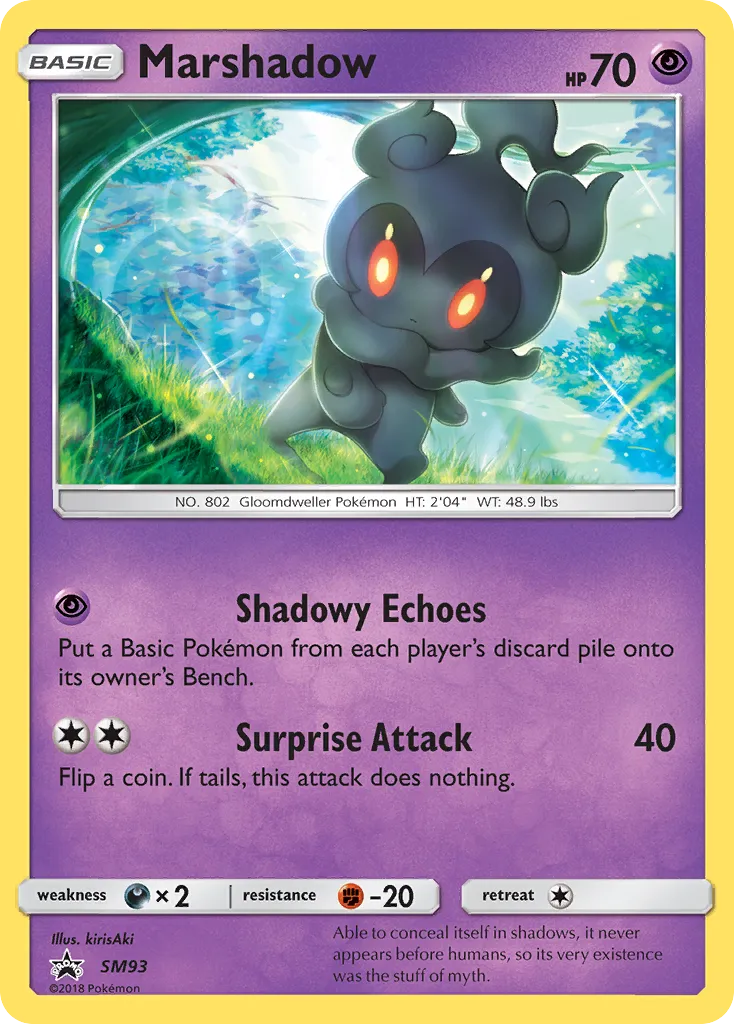 2017 SM Black Star Promos Marshadow #SM93 card image