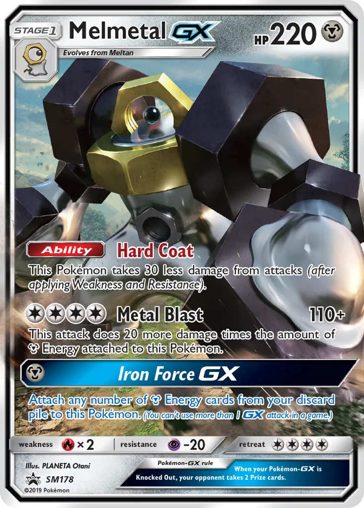 2017 SM Black Star Promos Melmetal-GX #SM178 card image