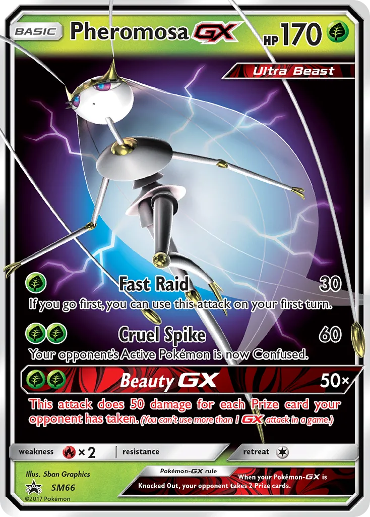 2017 SM Black Star Promos Pheromosa-GX #SM66 card image