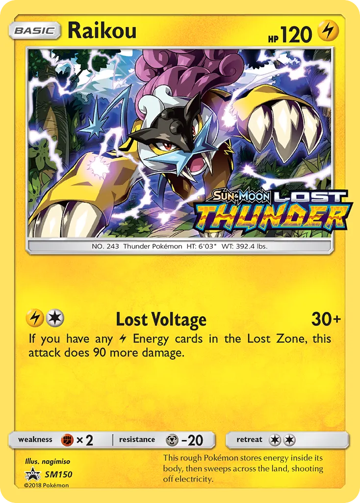 2017 SM Black Star Promos Raikou #SM150 card image