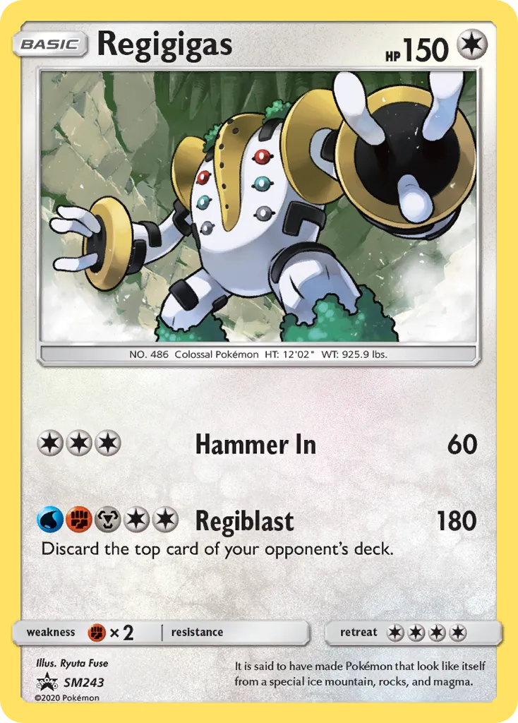 2017 SM Black Star Promos Regigigas #SM243 card image