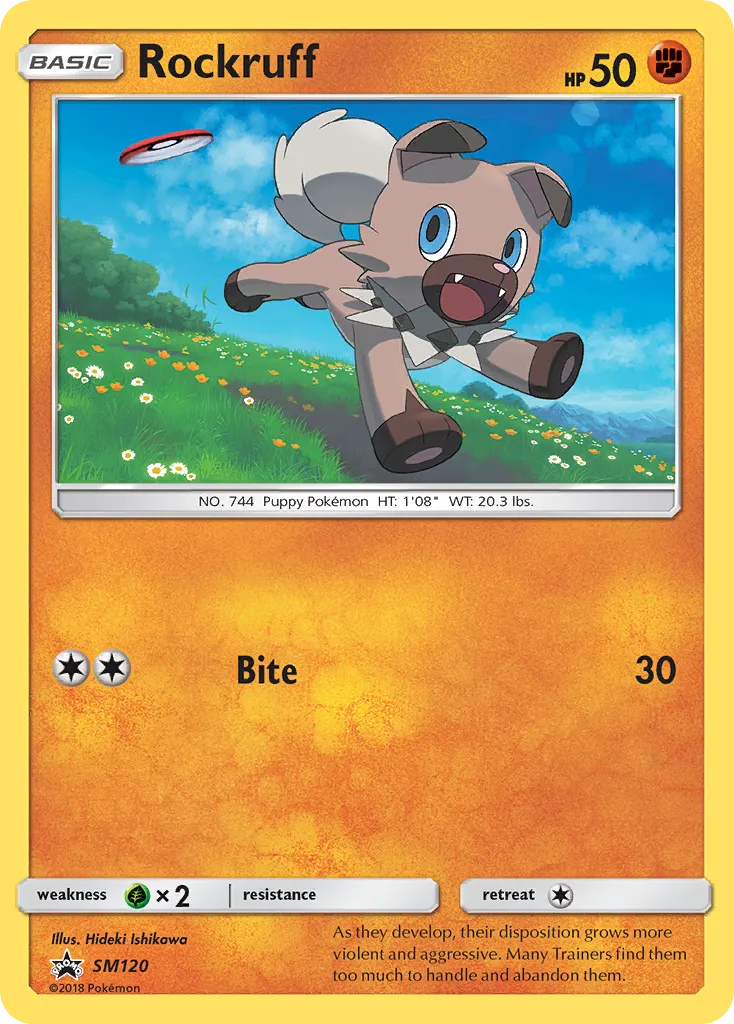 2017 SM Black Star Promos Rockruff #SM06 card image