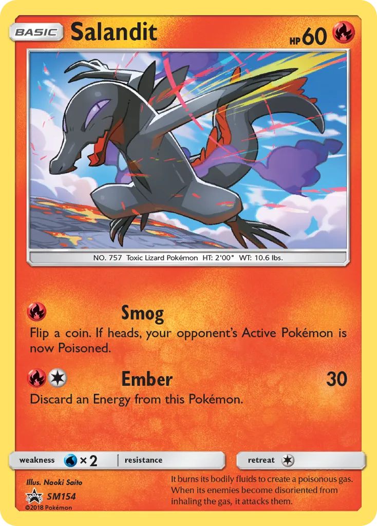 2017 SM Black Star Promos Salandit #SM154 card image