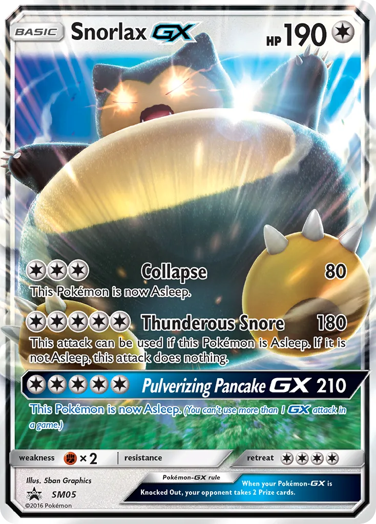 2017 SM Black Star Promos Snorlax-GX #SM05 card image