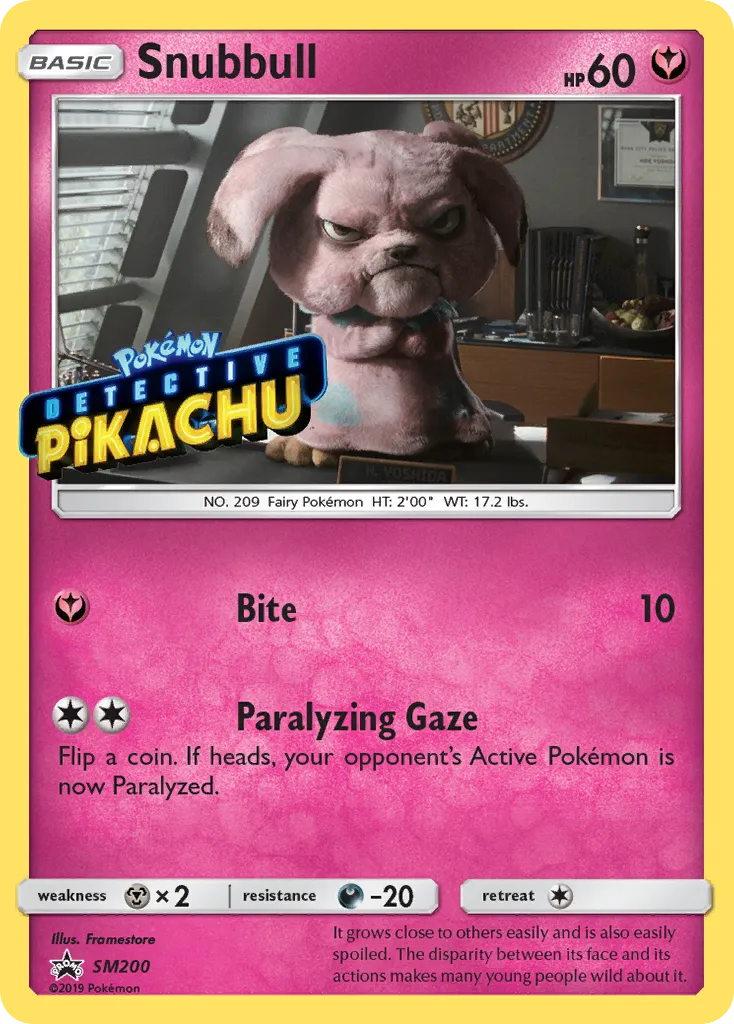 2017 SM Black Star Promos Snubbull #SM200 card image