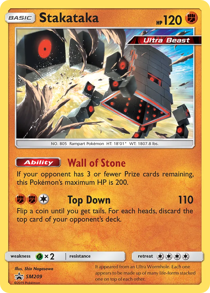 2017 SM Black Star Promos Stakataka #SM209 card image
