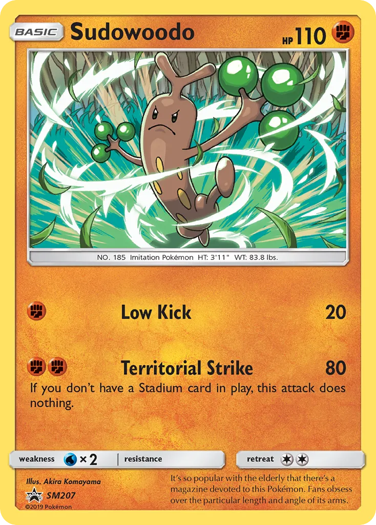 2017 SM Black Star Promos Sudowoodo #SM207 card image
