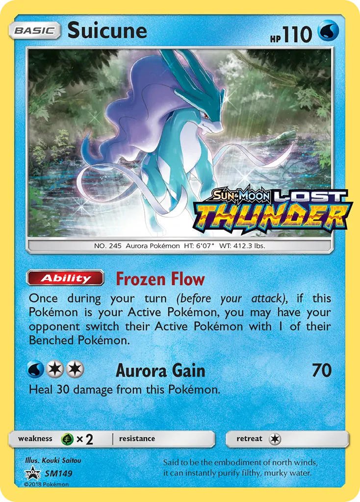 2017 SM Black Star Promos Suicune #SM149 card image