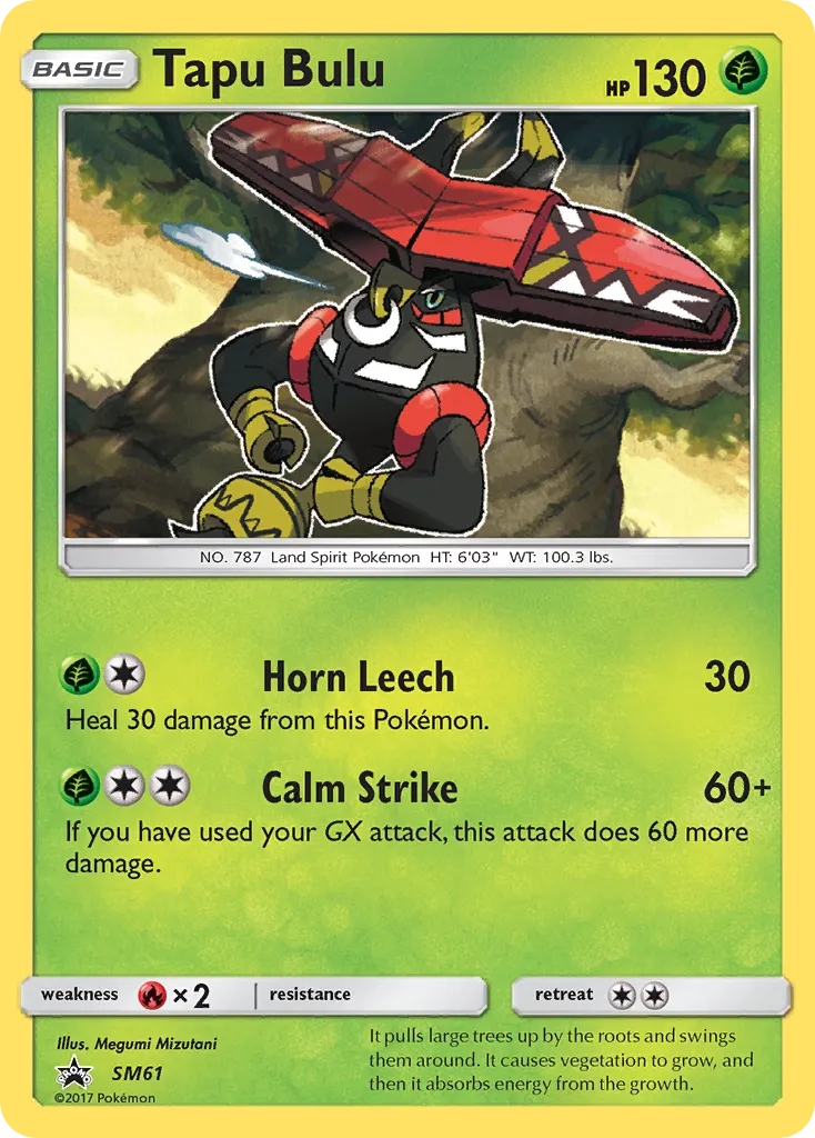 2017 SM Black Star Promos Tapu Bulu #SM61 card image