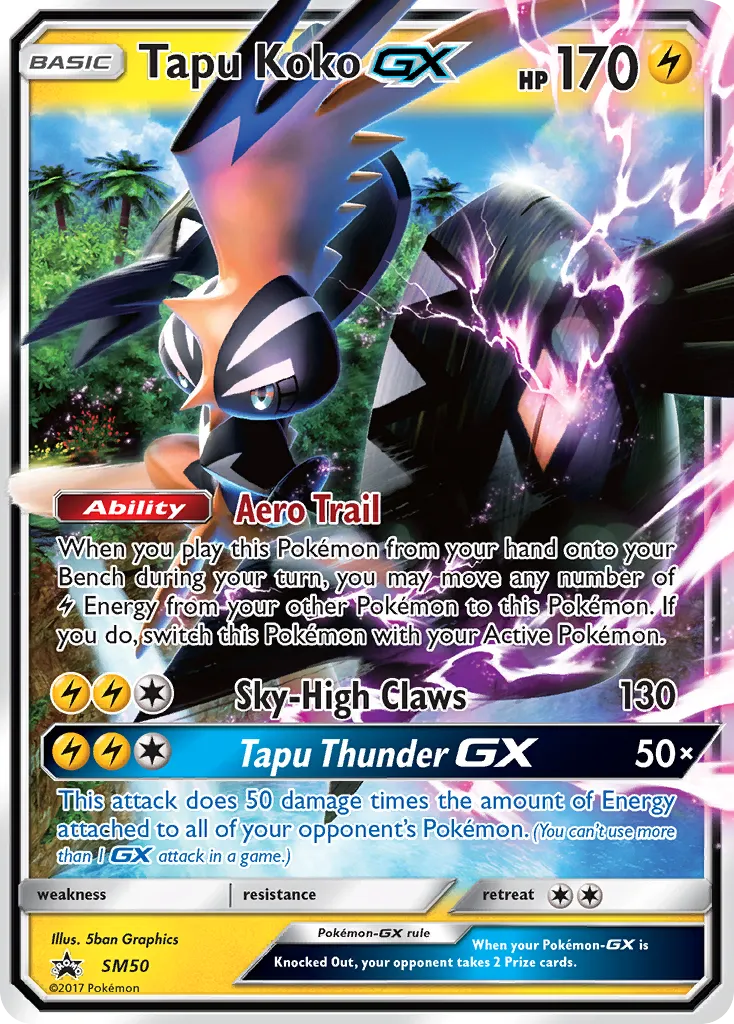 2017 SM Black Star Promos Tapu Koko-GX #SM33 card image