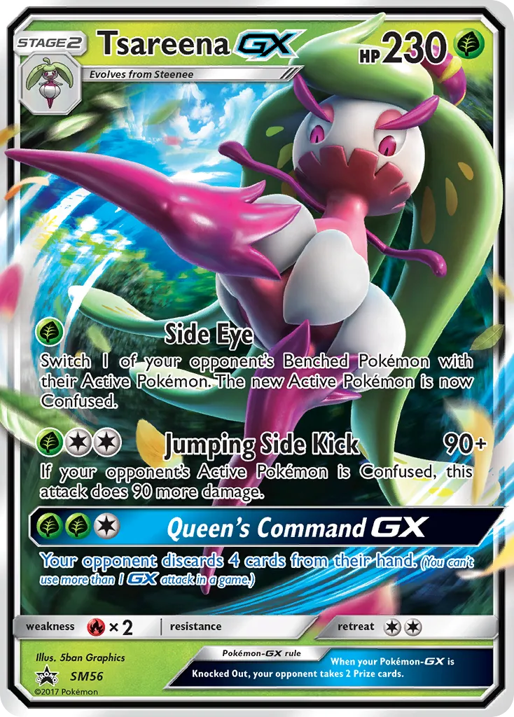 2017 SM Black Star Promos Tsareena-GX #SM56 card image