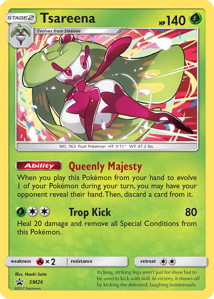 2017 SM Black Star Promos Tsareena #SM26 card image